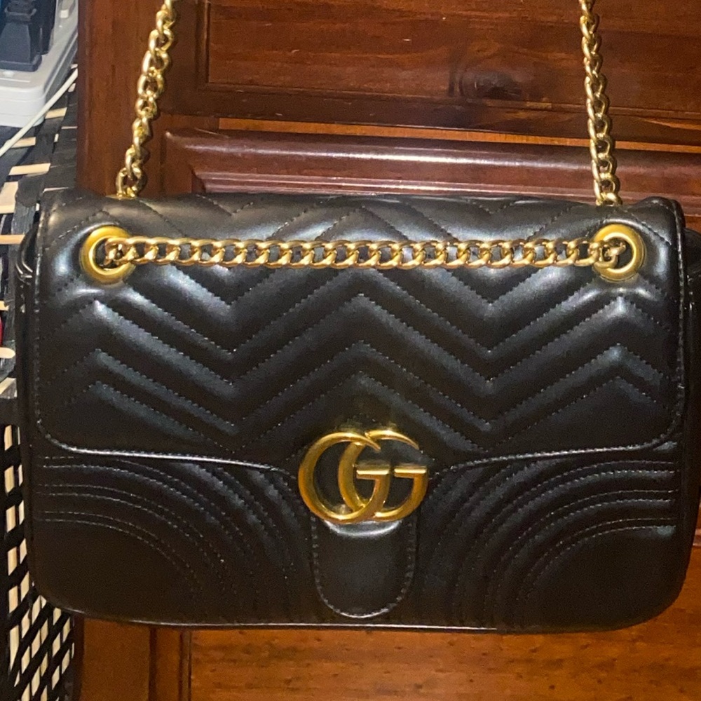 INSPIRED BLACK HANDBAG